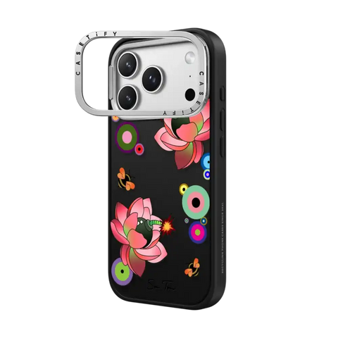 PINK FLOWER BOMB IPHONE CASE BY SUE TSAI