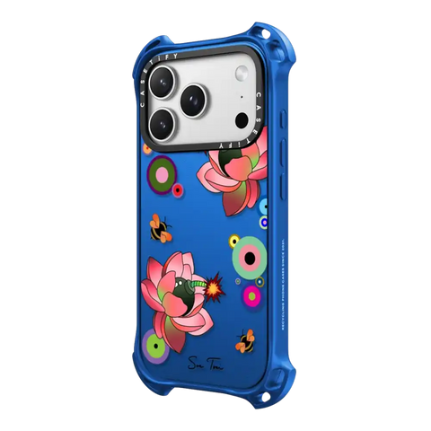 PINK FLOWER BOMB IPHONE CASE BY SUE TSAI