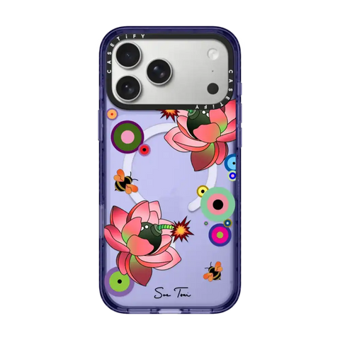 PINK FLOWER BOMB IPHONE CASE BY SUE TSAI