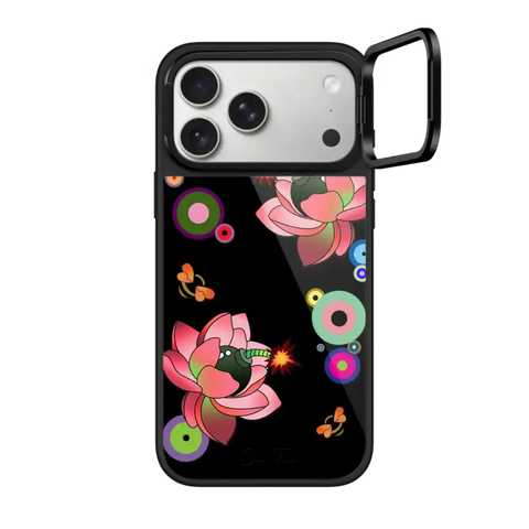 PINK FLOWER BOMB IPHONE CASE BY SUE TSAI