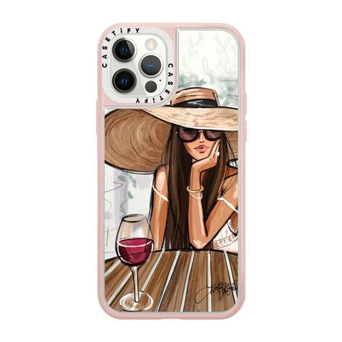 Dreamer with Red Wine (Fashion Illustration)