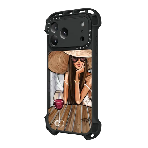 Dreamer with Red Wine (Fashion Illustration)