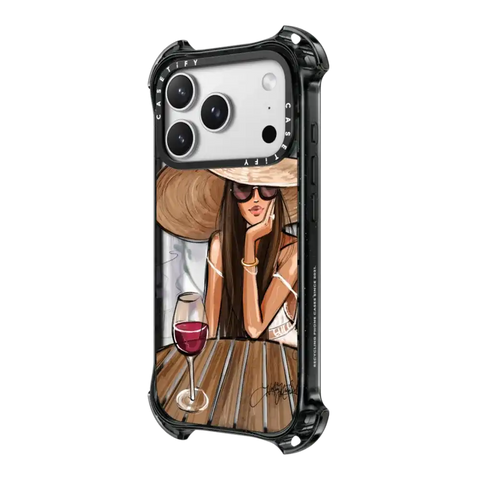 Dreamer with Red Wine (Fashion Illustration)