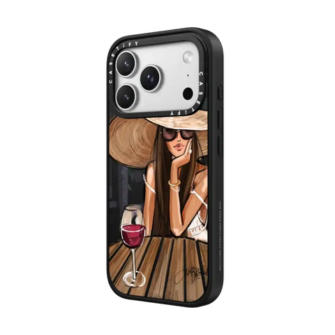 Dreamer with Red Wine (Fashion Illustration)