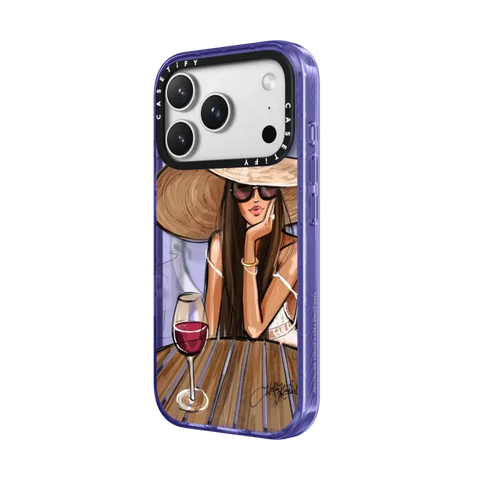 Dreamer with Red Wine (Fashion Illustration)