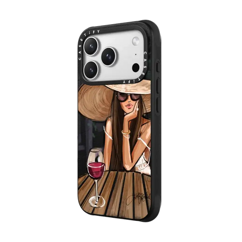 Dreamer with Red Wine (Fashion Illustration)