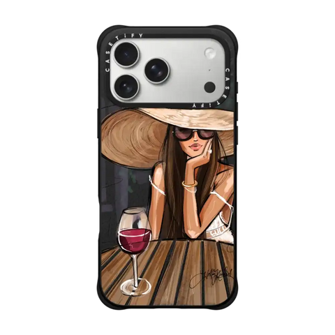 Dreamer with Red Wine (Fashion Illustration)