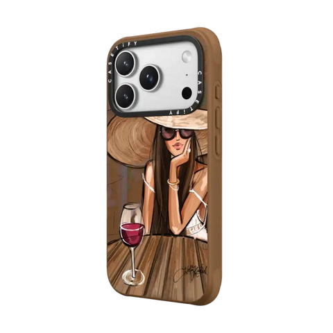 Dreamer with Red Wine (Fashion Illustration)