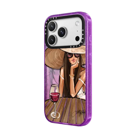Dreamer with Red Wine (Fashion Illustration)