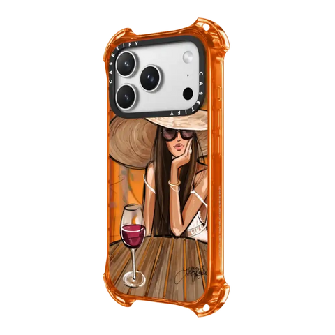 Dreamer with Red Wine (Fashion Illustration)