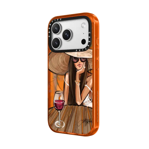Dreamer with Red Wine (Fashion Illustration)