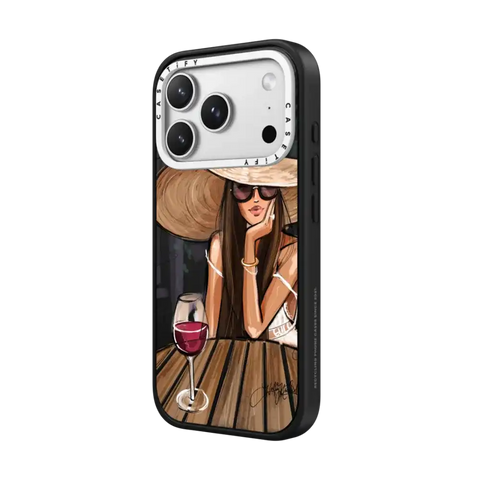 Dreamer with Red Wine (Fashion Illustration)