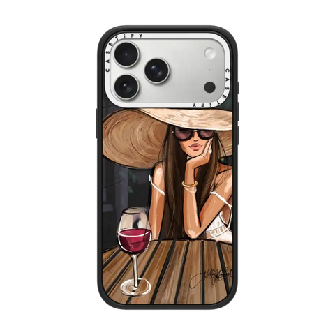 Dreamer with Red Wine (Fashion Illustration)