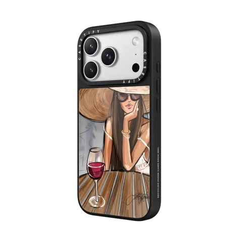 Dreamer with Red Wine (Fashion Illustration)