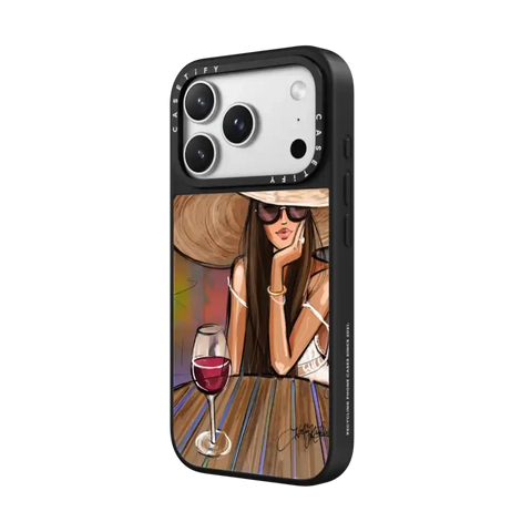 Dreamer with Red Wine (Fashion Illustration)