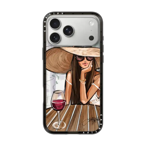 Dreamer with Red Wine (Fashion Illustration)