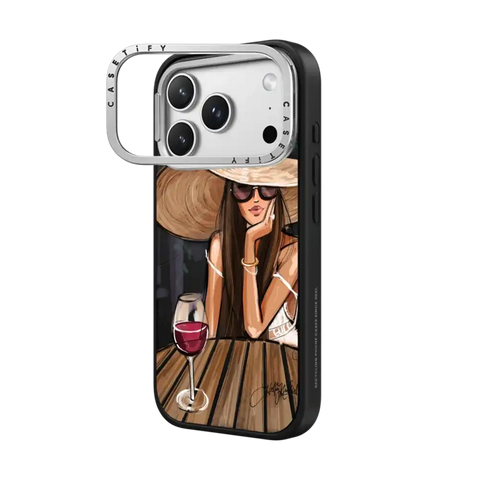 Dreamer with Red Wine (Fashion Illustration)