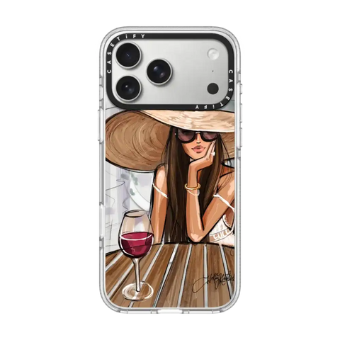 Dreamer with Red Wine (Fashion Illustration)
