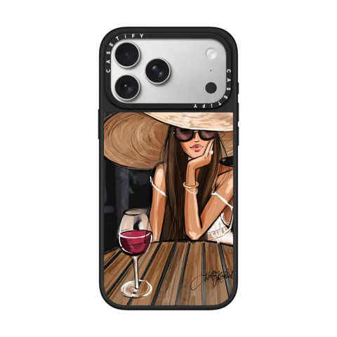 Dreamer with Red Wine (Fashion Illustration)