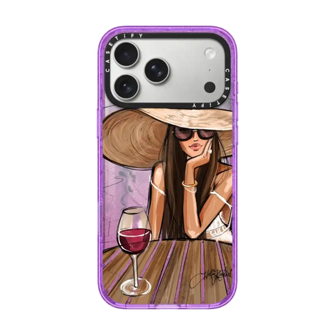 Dreamer with Red Wine (Fashion Illustration)
