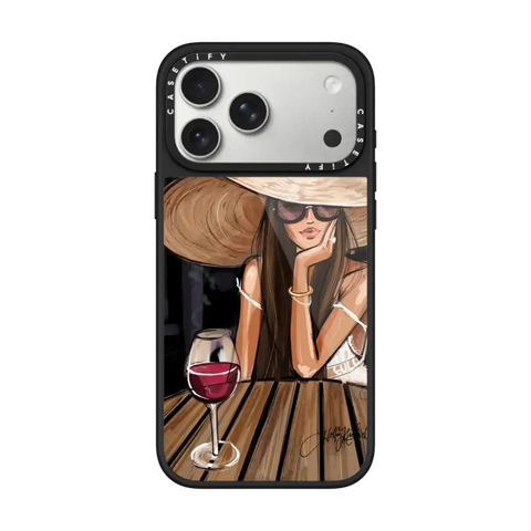 Dreamer with Red Wine (Fashion Illustration)
