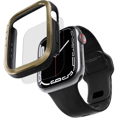 Metallic Impact Case with Screen Protector - Black
