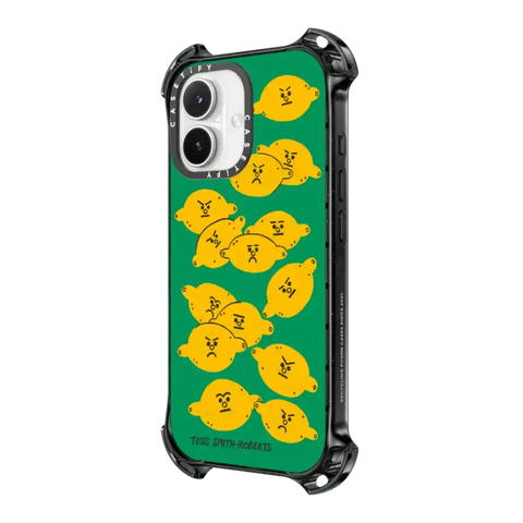 Angry Lemons iPhone Case by Tess Smith-Roberts