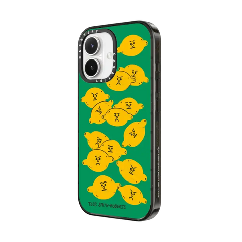 Angry Lemons iPhone Case by Tess Smith-Roberts
