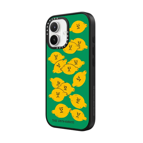 Angry Lemons iPhone Case by Tess Smith-Roberts