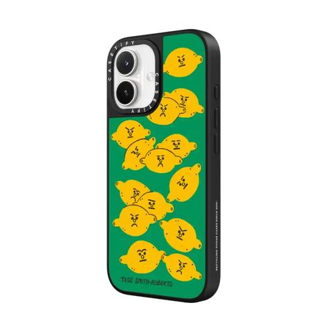 Angry Lemons iPhone Case by Tess Smith-Roberts