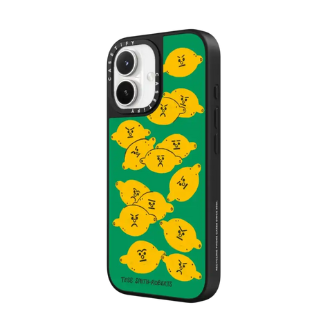 Angry Lemons iPhone Case by Tess Smith-Roberts