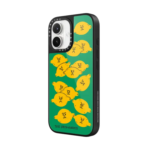 Angry Lemons iPhone Case by Tess Smith-Roberts