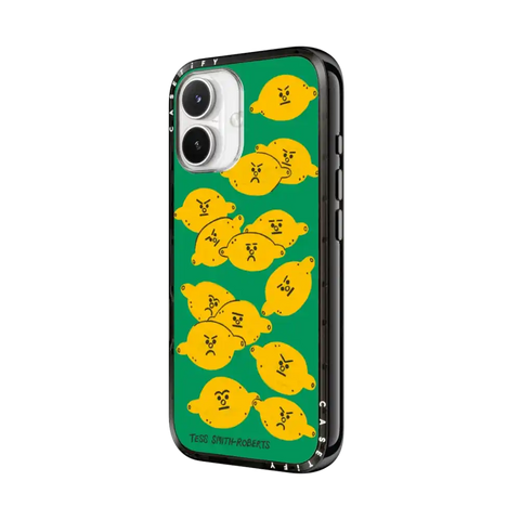 Angry Lemons iPhone Case by Tess Smith-Roberts