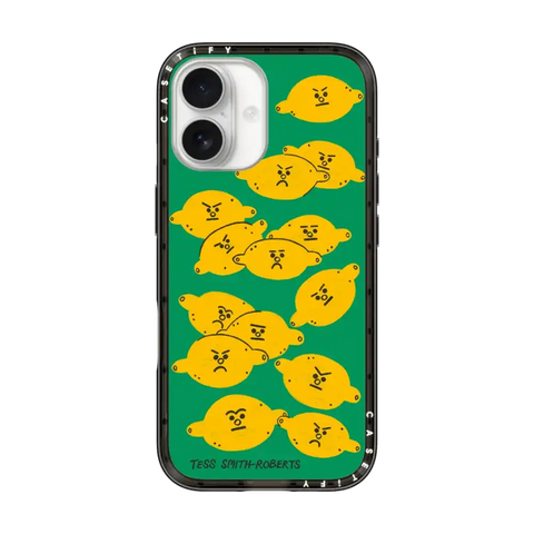 Angry Lemons iPhone Case by Tess Smith-Roberts