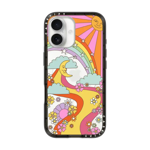 flower power retro hippie boho sixties pattern