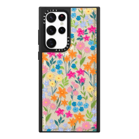 bright spring flowers - daisy floral pattern