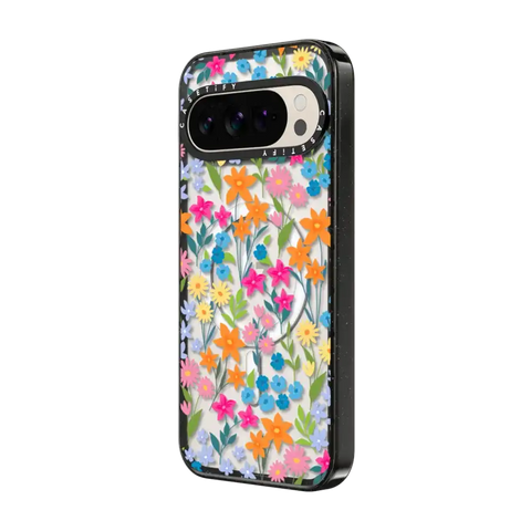 bright spring flowers - daisy floral pattern