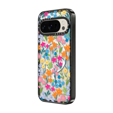 bright spring flowers - daisy floral pattern