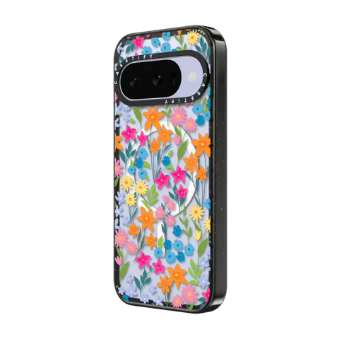 bright spring flowers - daisy floral pattern