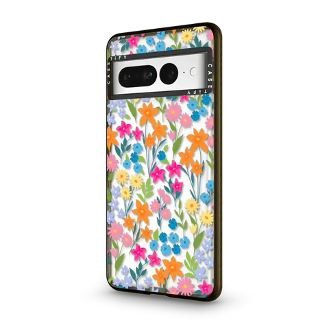 bright spring flowers - daisy floral pattern