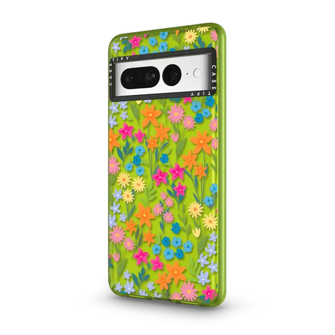 bright spring flowers - daisy floral pattern