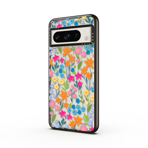 bright spring flowers - daisy floral pattern