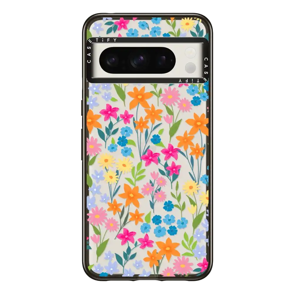 bright spring flowers - daisy floral pattern