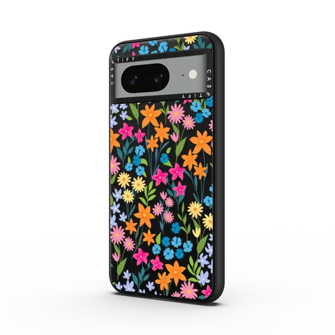 bright spring flowers - daisy floral pattern