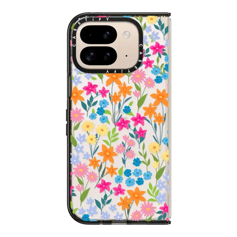 bright spring flowers - daisy floral pattern