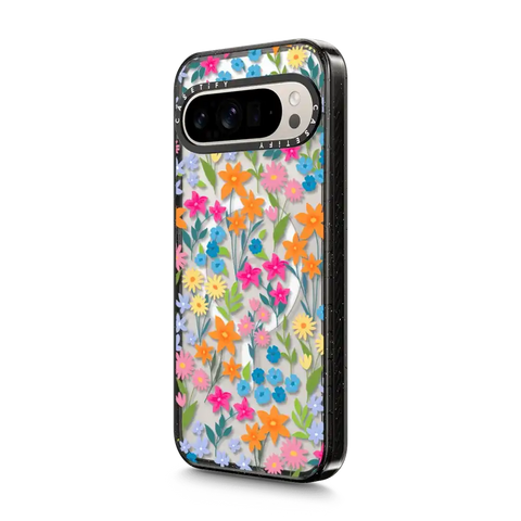 bright spring flowers - daisy floral pattern