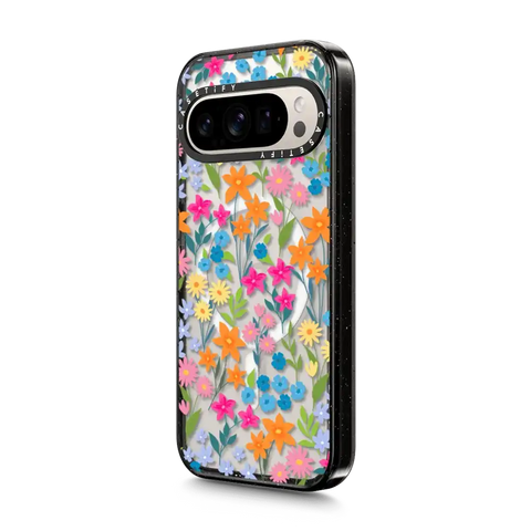 bright spring flowers - daisy floral pattern