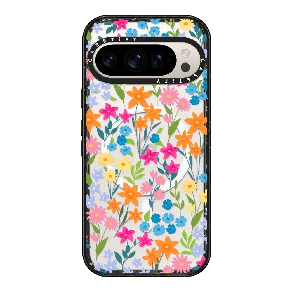bright spring flowers - daisy floral pattern