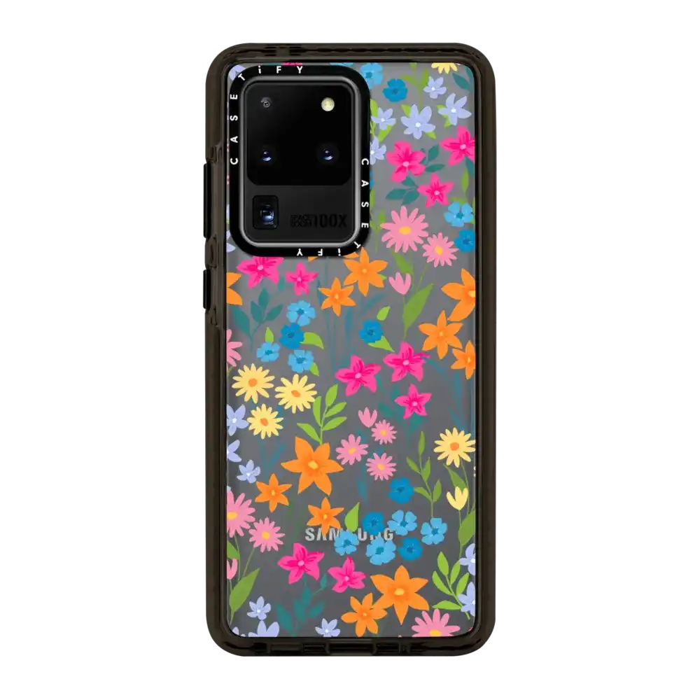 bright spring flowers - daisy floral pattern