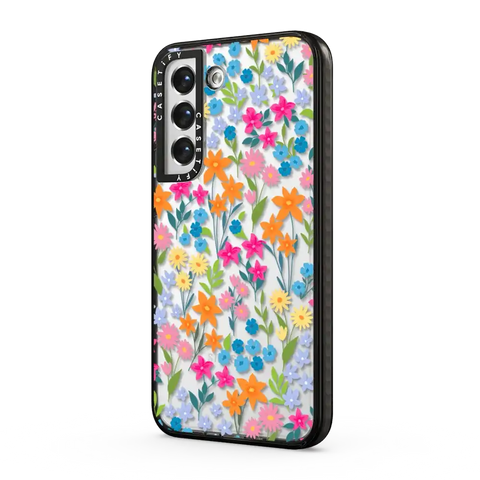 bright spring flowers - daisy floral pattern